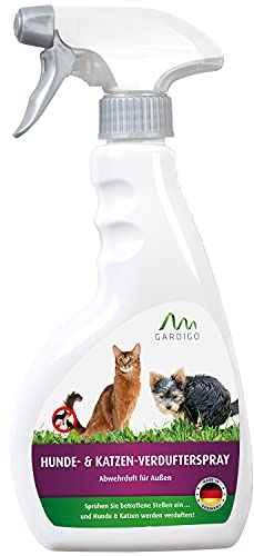 GARDIGO® Katzenabwehr und Hundeabwehr Spray 500ml I Alternative zu Katzenschreck und Hundeschreck I Geeignet für den Innen- und Außenbereich