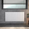 WITEN&NOCK Design Heizkörper Breite 1216 mm Höhe 600 mm Paneelheizkörper Wohnraum Flachheizkörper Weiß Doppellagig, Mittelanschluss, Vertikal