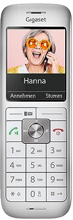 Gigaset CL660HX - design DECT-Mobilteil mit Ladeschale - Fritzbox-kompatibel - hochwertiges Schnurloses Telefon für Router und DECT-Basis, weiß [Deutsche Version] [Ohne Basis]
