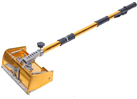 TRIEBAN Outil de construction sèche 22,3 cm - Taping plat - Poignée réglable - Avec interrupteur télescopique rapide - Poignée réglable de 100 à 160 cm