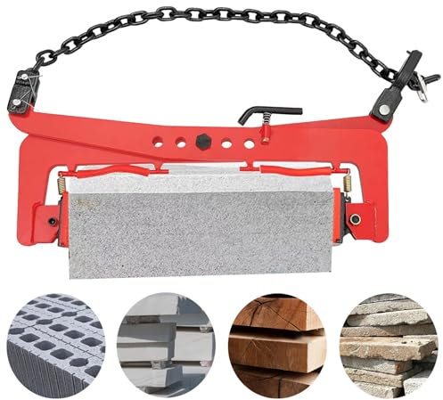 Innovz Heavy Duty Lifting Clamps Chain Design, 716-2866 Lbs Granite Stone Slab Lifter Tools, Vertical Hanging Scissor Fixture for Paving Transportation(3X-Large (1300kg))