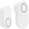 Acmerota Wireless Doorbell Self-Powered Doorbell IP44 Waterproof Door Bell Adjustable Volume Door Chime Kit Indoor 30m with 60 Chimes LED Light for Homes Classroom (White)