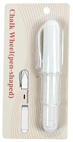 jiingekk Pen-shaped Chalk Wheel Erasable Fabric Chalk Tailor Chalk Sewings Chalk Fabric Chalk Marker Crafting Tool for Leather