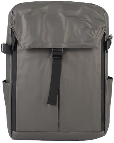 SIXRUN Zaino per Casco da Moto, Zaino da Viaggio Grande Capacità con Tasca Espandibile per Ciclismo Escursionismo, Borsa Tattica Impermeabile per Sport All'aperto (BROWN)