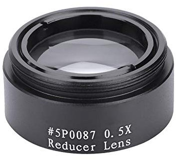 VBESTLIFE Astronomie-Teleskop-Okular-Brennweitenreduzier linse, Aluminiumlegierung, 0.5X M28 * 0.6mm Gewinde-Brennweitenreduzierer Optische Linse Teleskop-Zubehör für 1,25-Zoll-Teleskop-Okular