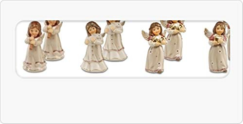 Goebel Engel 1 Figur Weihnachtsengel Kleine Flöte 10 cm Modell auf Bild: 1. unten v. Links Farbe Pearly Gleam