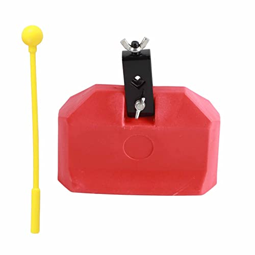Bnineteenteam Cow Bell,ABS Cow Bell Noisemaker for Drums Percussion Musical Instruments (Red) Plastic Cowbell Percussion Musical Instrument