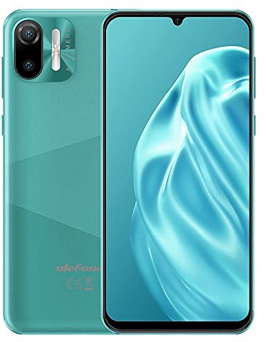 Ulefone 3G Smartphone Offerta del Giorno NOTE 6, 8,5mm Ultra Sottile Cellulare DUAL SIM,Schermo HD+ 6,1'', Slot Per 3 Schede, Android 11 Go, 1GB+32GB, Fotocamera 2MP+5MP,GPS Sblocco Facciale Verde