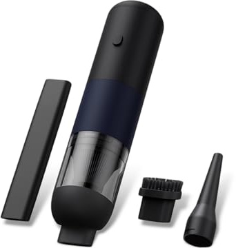 Cuifati Kabelloser Handstaubsauger, Kleiner 120W 6000PA Leistungsstarker Tragbarer Autostaubsauger, Staubsauger mit USB-Aufladung für die Reinigung von Haustierhaaren zu Hause (Blau)