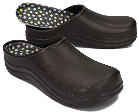 BeComfy Donna Uomo Eva Zoccoli Confortevoli Scarpe da Giardino Ultraleggere 35-46 EU (Nero, Sistema Taglie Calzature EU, Adulto, Numero, Media, 40)