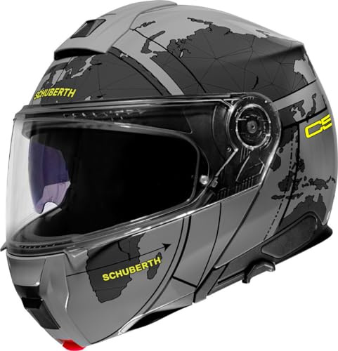 SCHUBERTH HELMET C5 ECE DEKOR GLOBE GREY 59 (L)