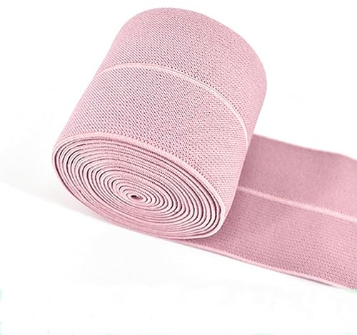6 cm Pliegue sobre banda elástica Cinturón suelto Accesorios de ropa Banda de goma Vestido Adorno de encaje Borde de costura Bandas elásticas de cintura 1 metro-rosa