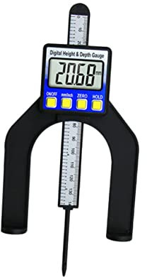 Angoily Digitales Höhen-tiefen-messwerkzeug Mit Lcd-display Magnetischer Metallsonde Robustem Metallgehäuse Und Einfacher Umschaltung Für Präzise Holzarbeiten Und Werkstattmessungen