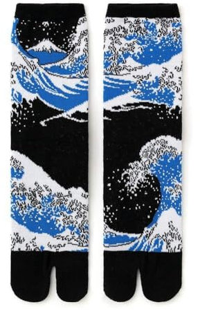 Calcetines De Dedo De Pie Dividido Estilo Japonés Ola De Carpas Personalidad De Verano Calcetines Tabi De Moda Calcetones Tábes Sandalias Calcetines para Adultos Unisex
