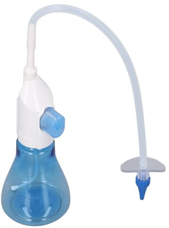 Ear Wax Removal Tool Manual, Ear Wax Cleaner Gentle Ear Irrigation Flushing System with 30 Nozzles, Ear Cleaning Washer Kit for Adults & Kids, Professional Earwax Remover (Sky