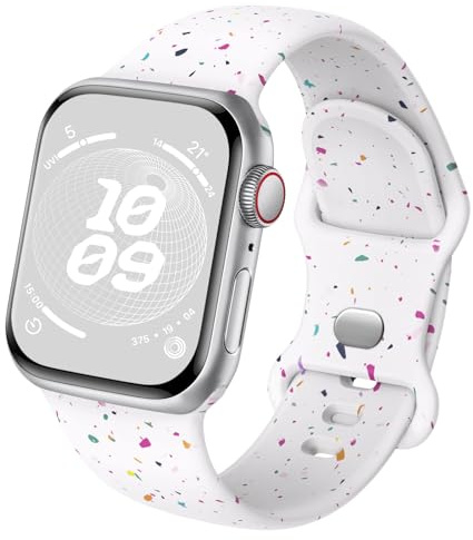 Joehwerr Sport Strap Compatible with Apple Watch Straps 40mm 41mm 38mm 42mm 44mm 45mm 46mm 49mm for Women Men, Recycled Plastic Soft Silicone Band for iWatch SE3 Series 11 10 9 8 7 6 5 4 3 2 1
