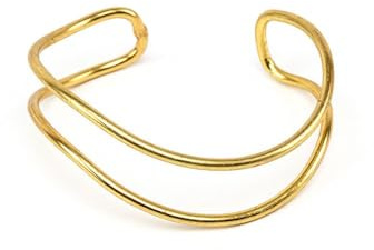 Vestopazzo Bracelet à vague fine en laiton. Nickel testé. Fabrication artisanale. Taille réglable. DD11118. Taille unique, taglia unica, Laiton, aucune.