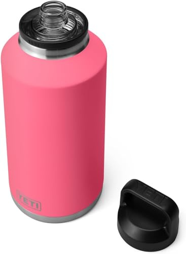 YETI Rambler Bottle Chug, Vaccum Insulated Stainless Steel Bottle with Leakproof Chug Cap, Tropical Pink, 64 oz (1.9 L)