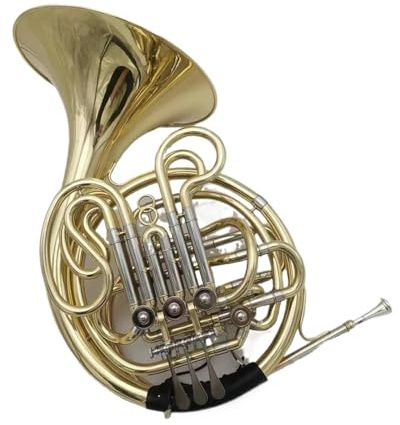 Waldhorn-Set Waldhorn Doppel 4 Tasten F/Bb Messing Musikinstrument Mit Koffer Starke Durchschlagskraft