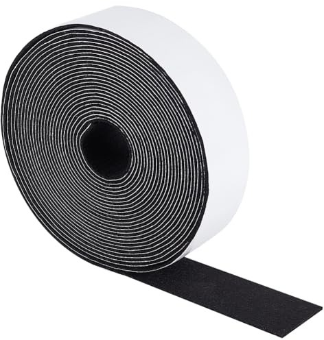 BENECREAT 8 m Ruban Adhésif en Feutre Noir Bandes de Feutre avec Support Adhésif Ruban en Feutre Auto Adhésif pour Protéger Les Meubles et Adhésif de Bricolage (4cm)