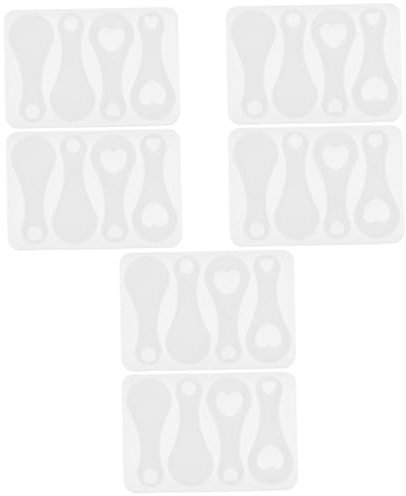 COHEALI Moule Embellisement 6 Pièces Moule à Colle Jeton Moule De Bricolage De Jeton De Panier D'achat Moule en Silicone pour Jetons De Caddie Moule à Jetons De Chariot Gel De Silice Transparent