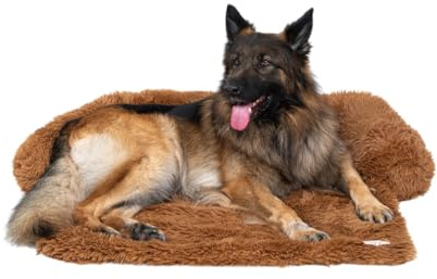 pfoten&nasen® Hundebett Sofa [Braun, XL - 115x95cm], Sofabett Hund, Sofaschutz Hund, Wasserdicht Hundematte Waschbar, Hundekissen für Große, Mittelgroße und Kleine Hunde, Hundesofa.