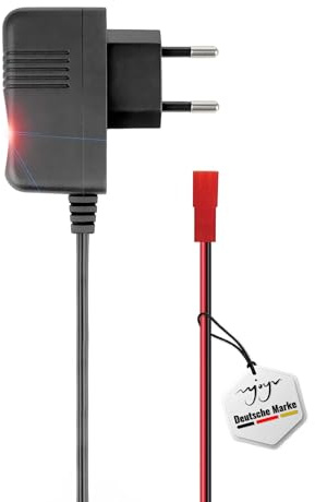 3.7V-4.3V 800-mAh Ladegerät Jst BEC Stecker, LED-Anzeige Auto-Stopp, Überladeschutz, Batterie Ladekabel Li-Po, Li-Ion, Ni-MH Akku, RC Modell, Auto, Fahrzeug, Car, Bagger, Drohne, Spielzeug, Elektronik