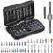 ORIA Ratchet Screwdriver Set, 42 in 1 Magnetic Screwdriver Sets with 40 Bits, Detachable Handle, Magnetizer, Mini Repair Tool Kit for Bicycle, Furniture/Electronics Maintena - Black