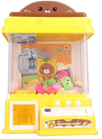 Alomejor Claw Machine, Mini Toy Grabber with LED Light and Adjustable Sound, USB Powered Candy Dispenser for Kids, Perfect for Home and Party Gifts
