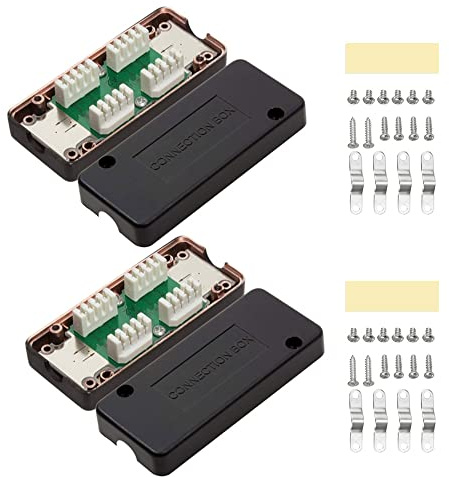 2 LSA Verbindungsmodul Cat 7 Netzwerkkabel und Verlegekabel Connection Box