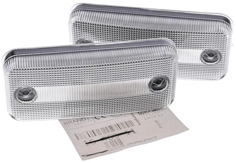 BRANDT Seitenmarkierungsleuchten LED Seiten Blinker Weiss passend für Fiat Ducato III IV Iveco Daily V DAF LF45 LF55 CF65 CF75 CF 85 95 XF 105 Sattelzug Chassis Seitenleuchten