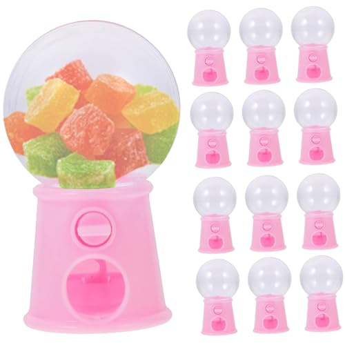 Mini máquina de chicles con forma de bombilla creativa, 1, 6 x 2, 8 pulgadas, mini dispensador de dulces, hucha, máquina de chicle de escritorio, juguetes para el hogar, fiesta, juguetes de juego..