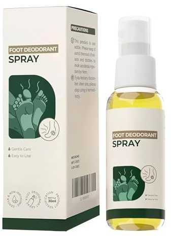 Spray Antiolor De Pies 30 ml Acción Rápida Control Olores Protección | Spray antiolor de pies Para atletas, hombres y mujeres, tras el ejercicio, con calor, parado, caminando o en casa