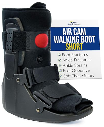 Brace Direct Air CAM Walker Boot for Broken Foot Ankle Sprains and Injury Recovery - Lightweight Short Orthopedic Boot (US SHOE: Men 4.5-7 Women 6.5-8 Kids 4.5-7)