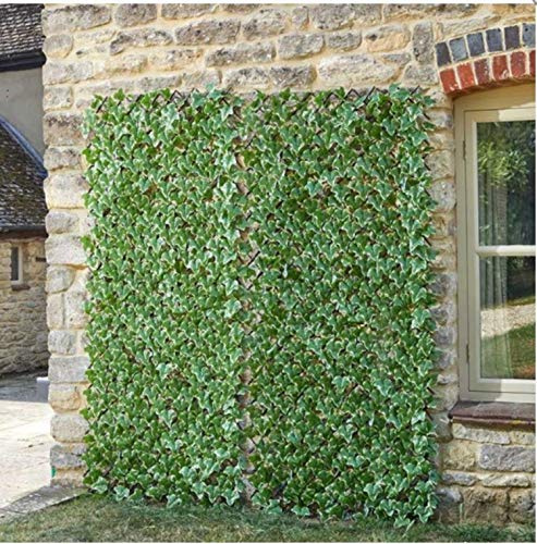 Garden Mile Expanding Ivy Trellis Wall Climbing Panel Fence Privacy Screen for Garden, Artificial Living Wall Panel Flower Expandable Fence 180 x 90cm