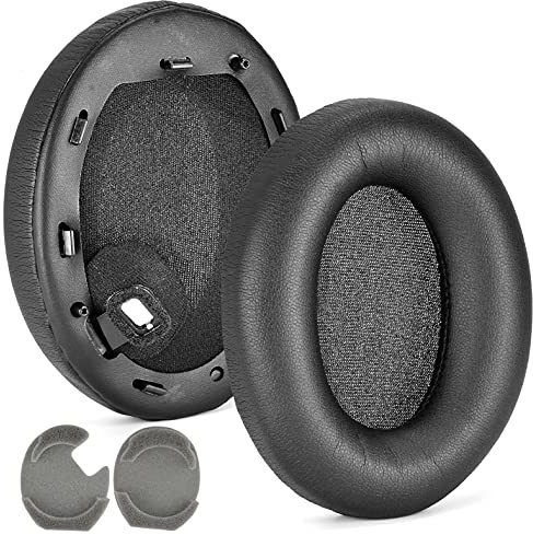 1000XM4 Earpads - defean Black Replacement Ear Cushion Cover Foam Compatible with Sony WH-1000XM4 (WH1000XM4) Headphones, Ear Pads Cushions with Noise Isolation Memory Foam