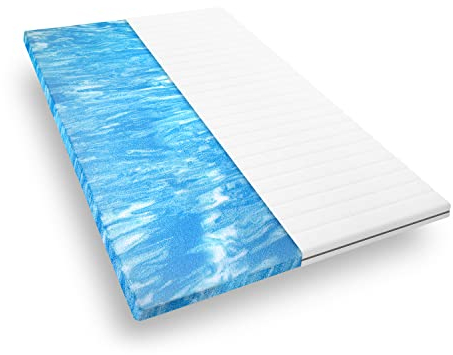 Mister Sandman Gel Topper 120x190 orthopädischer Topper aus Gelschaum für bequemes Liegen, weiche und atmungsaktive Nakładka NA materac, Öko-Tex geprüft, Höhe ca 5 cm, Premium Doppeltuchbezug