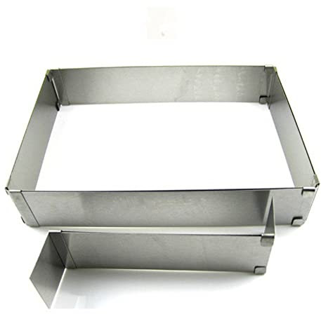 Miter Cortador de Molde de Pizza Cuadrado Ajustable Pastel de Acero Inoxidable expandible de Acero Inoxidable de Acero Inoxidable Hogar de la panadería Herramientas for Hornear