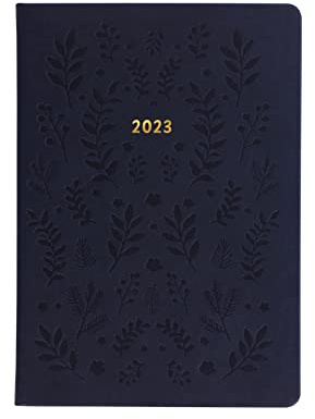 Letts of London Woodland Terminplaner für 2023, A5, Marineblau 23-082165