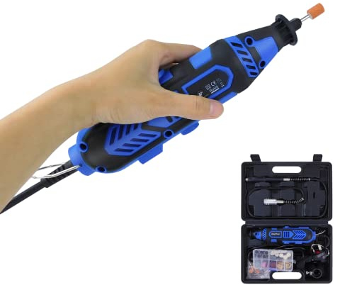 Mini Corded Rotary Tool Kit, 6 Adjustable Speed, Electric Grinder Rotary Tool with 80 Accessories for Drilling, Grinding, Polishing and Carving,Jewelry,Cutting