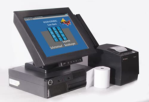 TSE-Konformes KASSENSYSTEM für Kiosk, Laden, Döner-Laden, Imbiss: 12 Touchmonitor, Bondrucker, Blitzkasse Handel