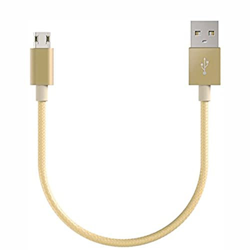 Braided Nylon Data Charger Charging Micro USB Cable Cord for Huion Pen HS64 WH1409 V2 1060 Plus Inspiroy H1060P HS610 Q11K V2 H950P H640P H430 (20 cm)