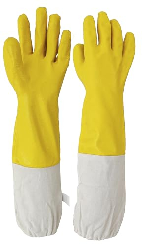 RuviGrab – Nitril-Imkerhandschuh - Imkerhandschuh für Herren und Damen, ideal für Anfänger und Profis - Bienenschutzhandschuh - Handschuh-Bienenstöcke - Anti-Bienenstich-Handschuhe, einfache Reinigung