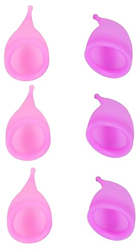 Healvian 6 Stück Silikon Menstruationstassen Groß 30ml Weich Auslaufsicher Mit Premium Silikon Für Frauen Bei Sport Freizeit Und Nacht Nachhaltige Periodenalternative