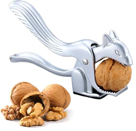 Schiaccianoci palmare – in lega di zinco a forma di scoiattolo, pinza per noci pecan