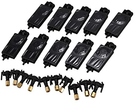 Evenden 10PCS DX5 UV-Tintenklappe für Mimaki JV33 JV5 CJV150 für TX800 Eco Solvent Plotter Drucker Tintenkipper mit Anschluss, 416354