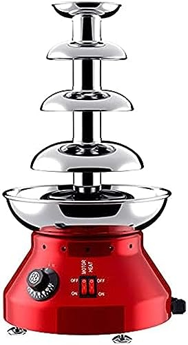 Chocolate Waterfall Stove, Commercial Buffet Dinner Party Waterfall Stainless Steel Four-Layer/Five-Layer Chocolate Fountain Machine,4