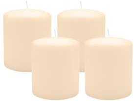 4er Set Adventskranzkerzen Vanilla Bisquit Ø 100 x 120 mm