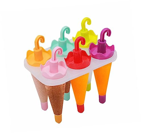 OKUMEYR Molde Para Helados Lekue 6 Unidades Molde De Paraguas Fácil De Desmoldar
