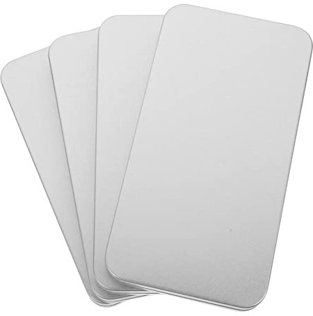 Lurrose 4stücke Aufbewahrungsbox Aus Weißblech Mit Deckel Organizer Für Diverse Gegenstände Wie Handyhüllen Und Gehärtete Glasbildschirme Praktisch Und Langlebig